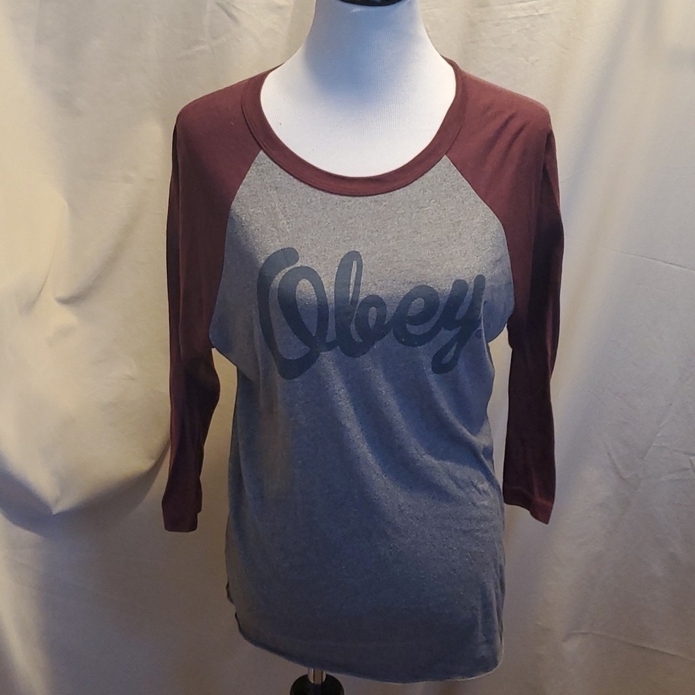 Obey Men's Ringer Tee SZ LG